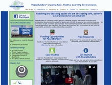 Tablet Screenshot of peacebuilders.com